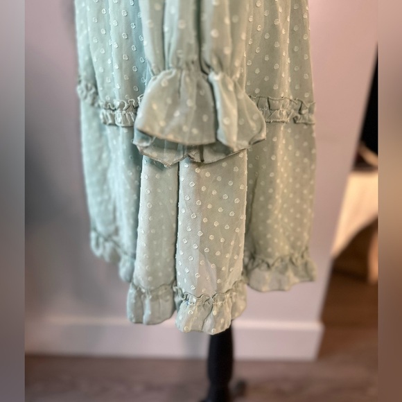 NWOT Ruffle Mint Green Dress - Picture 6 of 6